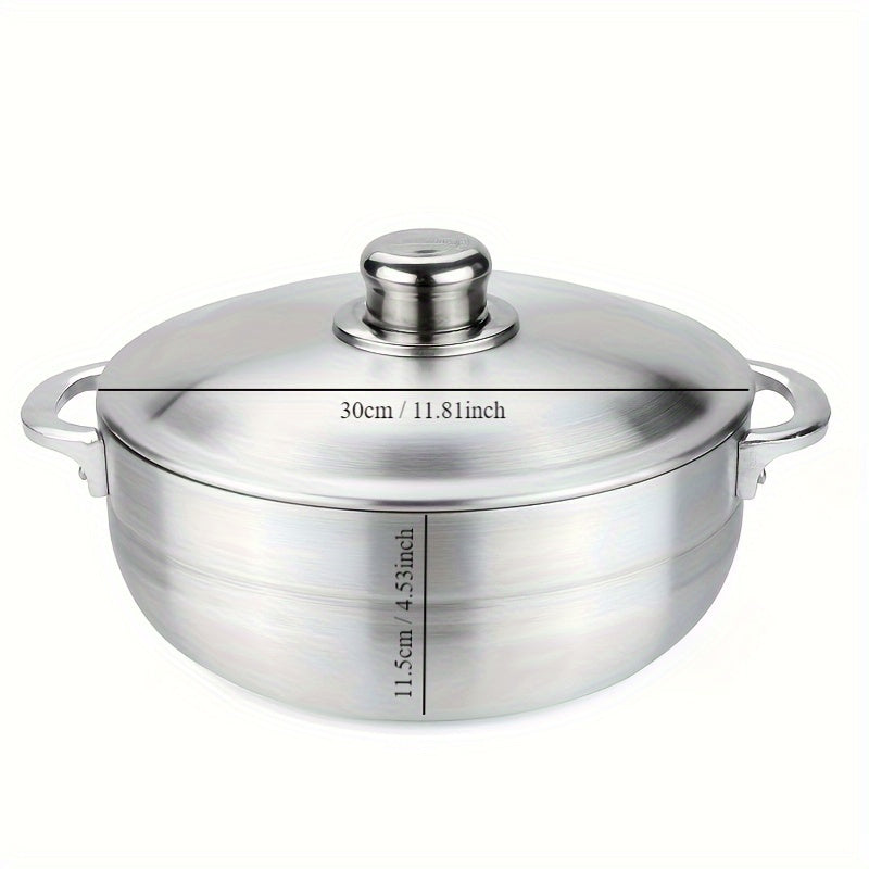 Premium Thickened Aluminum Cookware Set - Perfect for Outdoor Camping & Picnics, Includes Sanding Pot, Stockpot & Stretching Pot - Ideal Gift for Holidays