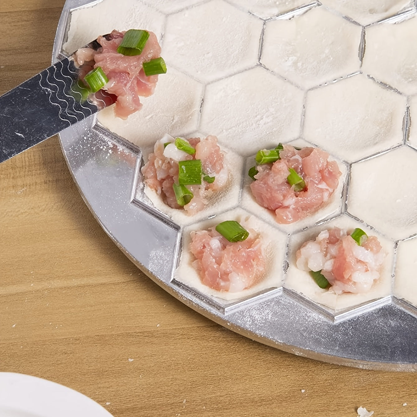 37 Holes Silvery Wonton Mold