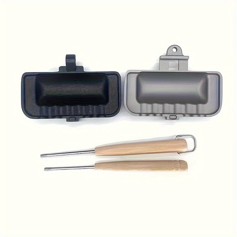 1pc Deluxe Sandwich Frying Pan - Cookware for Grilled Cheese, Pancakes, Omelettes, Hot Dogs, Bread and Toast - Non-Stick Aluminum Baking Pan Flip Frying Pan, Sandwich Maker, Kitchen Gadget for Restaurants, Food Trucks, and Ho