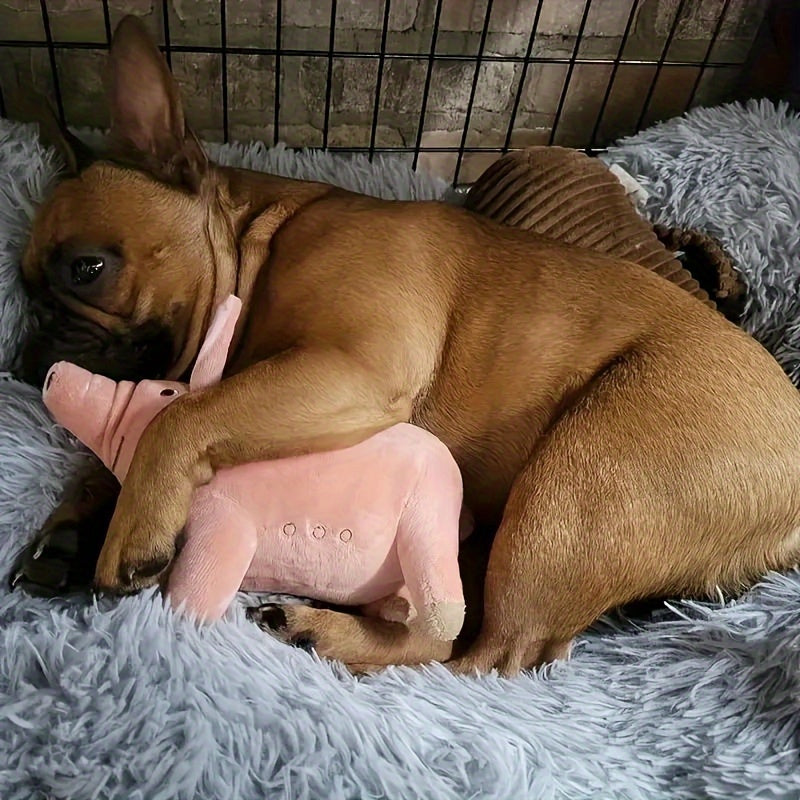 Pet Toys Teddy French Bulldog Estrus Vent Sleeping Pig Boredom Doll Teething Dog Supplies.Suitable for Small Sizes Durable Plush Dog Toy for Chewing And Playing, Suitable for Cats And Dogs, Suitable for All Breeds, Easter, Bi