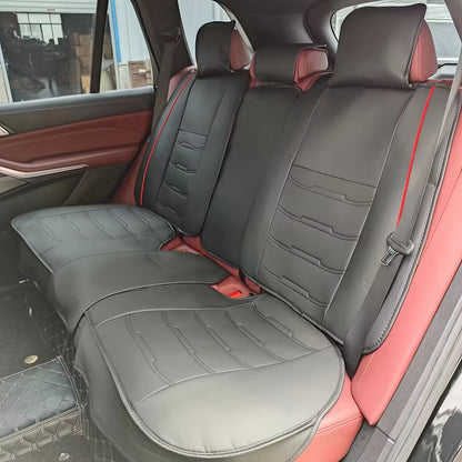 5 Seat Car Seat Covers PU Leather Seat Covers Full Set Waterproof for Car Sedan SUV Truck Vans Front & Rear Seat Cushion Protector with Back Big Storage Bag