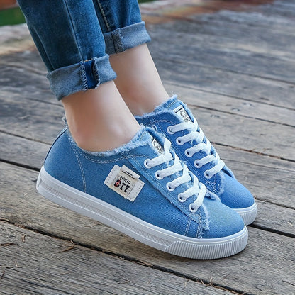 Women'S Casual Round Toe Solid Color Canvas Shoes, Small White, Flat Bottom, PVC Sole, Fabric Upper And Insole, Hand Wash, No Dry Clean, Spring, Autumn, All Season 2022