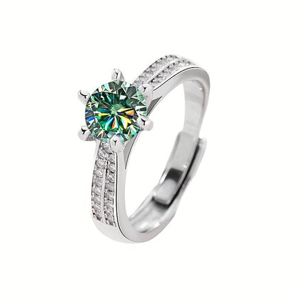 Tancise Original 925 Sterling Silvery Ring Moissanite Moissanite with Certificate Fine Jewelry Wedding Engagement Rings for Women