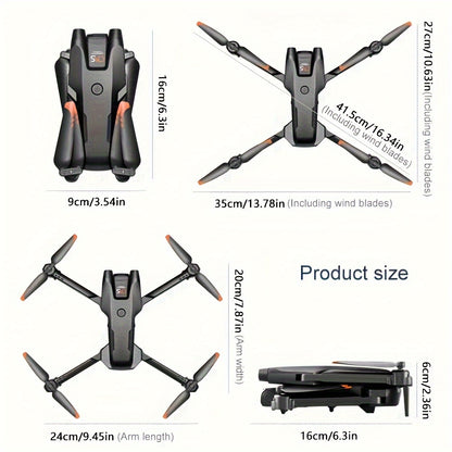 RG500 MAX Drone With Dual Camera, Optical Flow Positioning, Smart Obstacle Avoidance Remote Control Drone Toys For Men's Gifts, Indoor And Outdoor Affordable UAV, Christmas Halloween Thanksgiving Gift