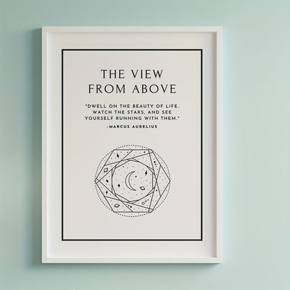 1pc Large Size, Modern Art Design, Minimalist Style, Stoicism Poster, No Frames Included, Gift For Room Decor, Kitchen Dining Room Wall Painting