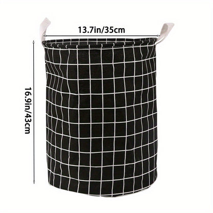 1pc Round Dirty Clothes Basket, Laundry Basket, Portable Dirty Clothes Hamper, laundry hhamper, storage bucket
