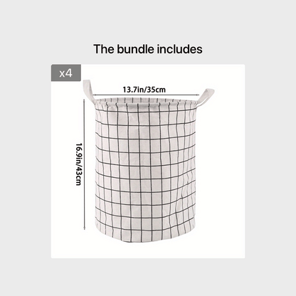 1pc Round Dirty Clothes Basket, Laundry Basket, Portable Dirty Clothes Hamper, laundry hhamper, storage bucket