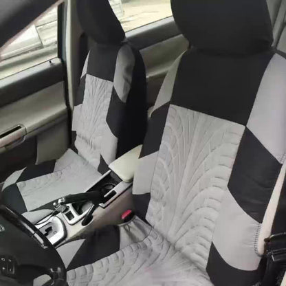 Front Pair Car Seat Covers, Breathable Polyester Split Automotive Front Seat Cushion Covers, Vehicle Seat Protectors Universal For Cars, Trucks Christmas Gift