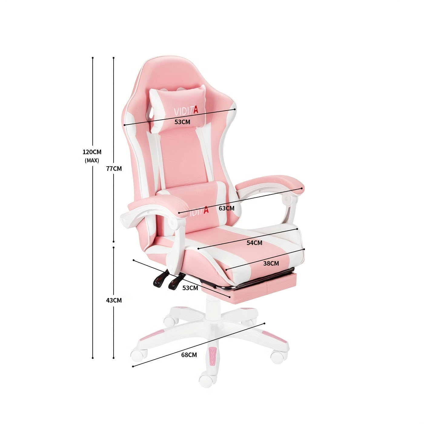 Ergonomic Gaming Chair Designed for Adults And Teens, Featuring a Racing Style Suitable for Office Use And Equipped with Lumbar Support.