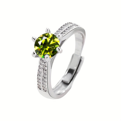 Tancise Original 925 Sterling Silvery Ring Moissanite Moissanite with Certificate Fine Jewelry Wedding Engagement Rings for Women