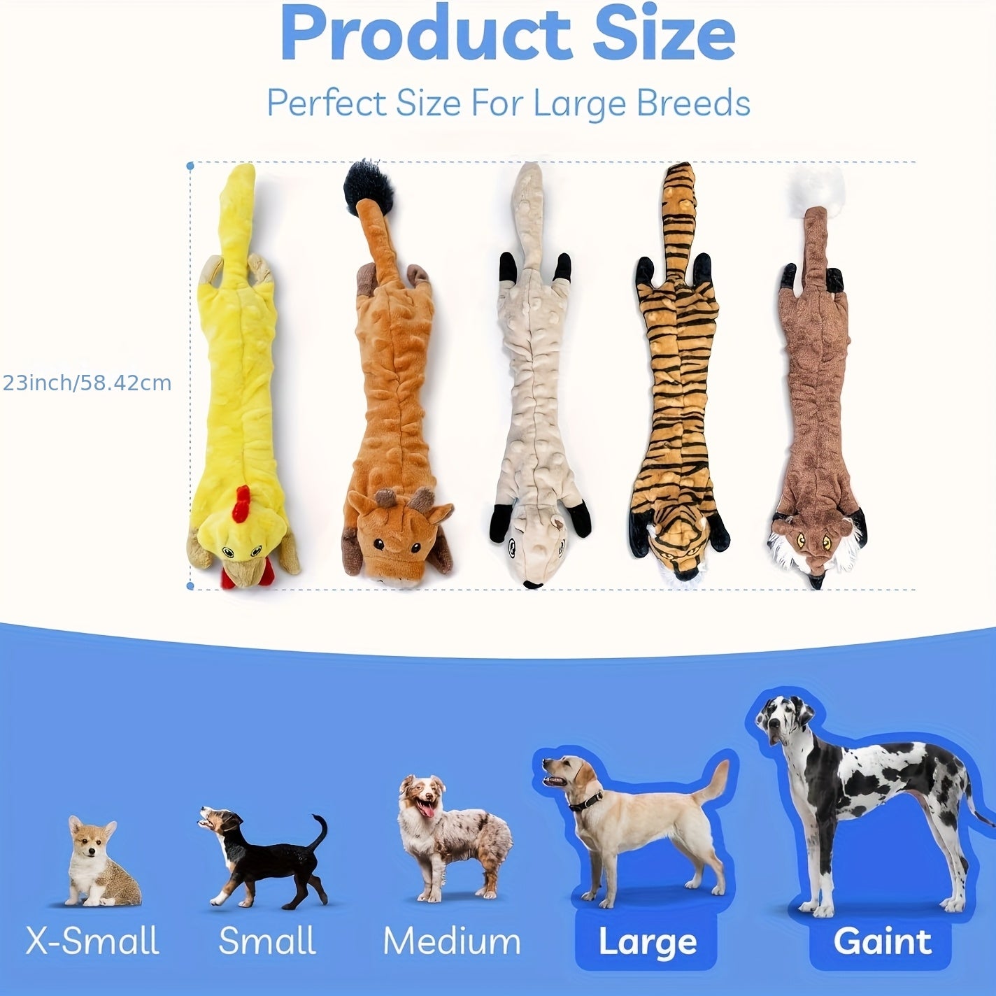 1/5 Packs Dog Squeaky Toys Pack, Bubble Plush Puppy Teething Pet Toys, Crinkle No Stuffing Animals Dog Toy, Doggies Chew for Large Small Medium Breed