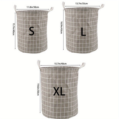 1pc Round Dirty Clothes Basket, Laundry Basket, Portable Dirty Clothes Hamper, laundry hhamper, storage bucket
