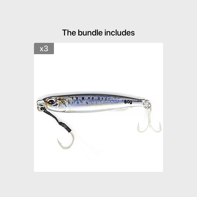 Ultimate Metal Cast Jig Spoon - Highly Realistic 3D Printed Saltwater Fishing Lure with Enhanced Durability, 30G/40G/60G Weight Options, and Artificial Bait Tackle for Increased Catch Rate