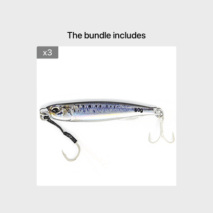 Ultimate Metal Cast Jig Spoon - Highly Realistic 3D Printed Saltwater Fishing Lure with Enhanced Durability, 30G/40G/60G Weight Options, and Artificial Bait Tackle for Increased Catch Rate