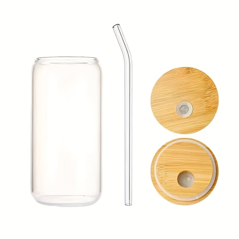 [Daisy Print Glass Tumbler] Reusable Floral Daisy Print Glass Tumbler with Lid and Straw - Hand Wash Only, Flower Theme Drinkware for Home Use, Ideal Halloween Gift