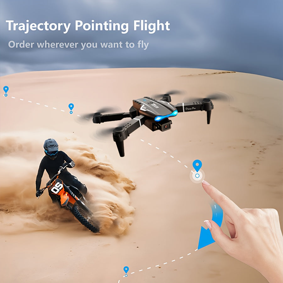 2025 Drone Toy With Dual Camera, Phone APP FPV Double Folding RC Quadcopter Altitude Hold, One Key Take Off Remote Control For Men Gift Indoor Outdoor RC Helicopter, New Year Gifts