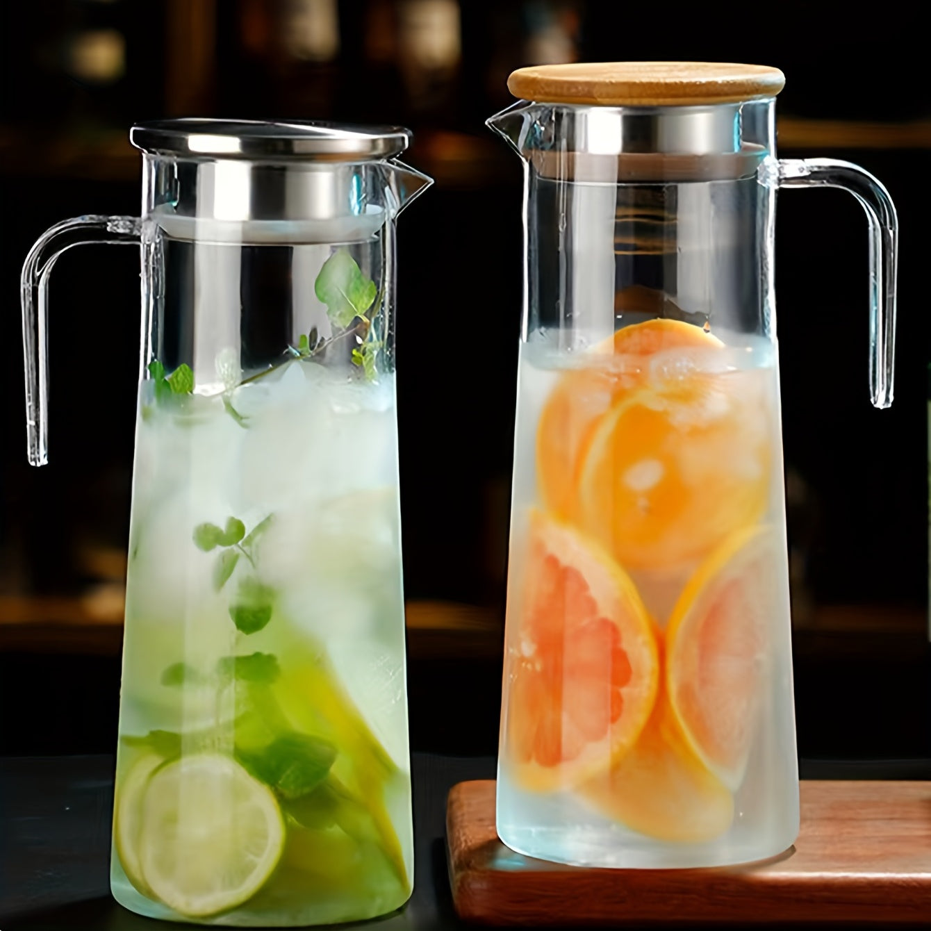 1pc AMOICHIC Large Capacity Beverage Cooler & Water Jug Suitable for Parties, Refrigerator Storage, Heavy-Duty Plastic for Lemonade, Soda, Iced Tea, Drink Dispenser for Picnic, BBQ, Use - Cooling Container