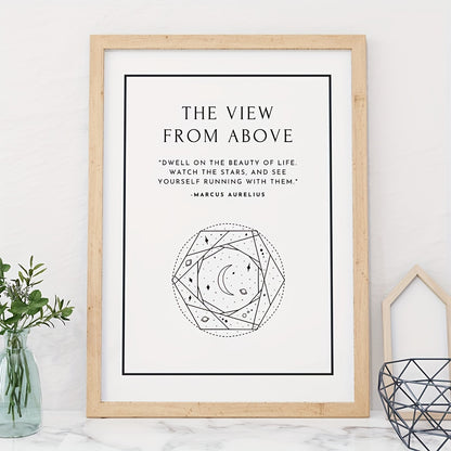 1pc Large Size, Modern Art Design, Minimalist Style, Stoicism Poster, No Frames Included, Gift For Room Decor, Kitchen Dining Room Wall Painting