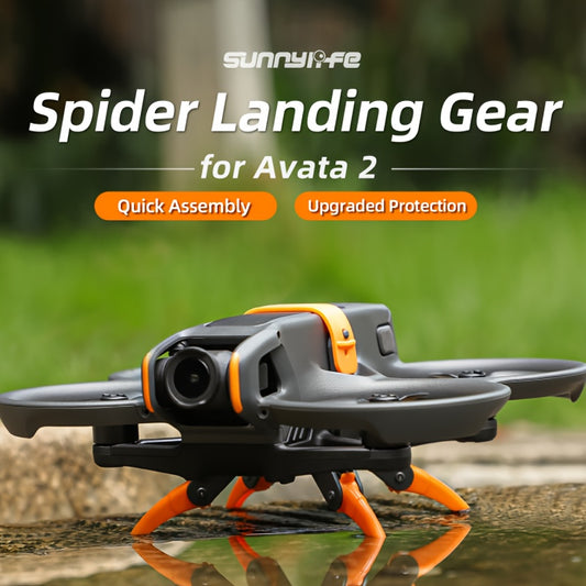 Sunnylife Dji Avata2 Drone Landing Gear Kit - Quick-Install, Foldable & Extendable For Enhanced Height & Protection, Rust-Resistant Plastic