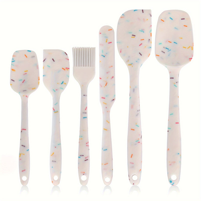 Silicone Kitchen Spatula Set | Baking & Cooking Tools | Dishwasher Safe & Easy to Clean | Kitchen Utensils & Accessories