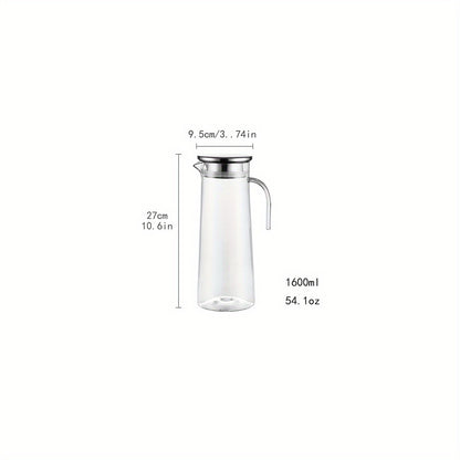 1pc AMOICHIC Large Capacity Beverage Cooler & Water Jug Suitable for Parties, Refrigerator Storage, Heavy-Duty Plastic for Lemonade, Soda, Iced Tea, Drink Dispenser for Picnic, BBQ, Use - Cooling Container