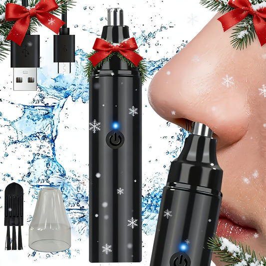GERTZY Ear And Nose Hair Trimmer for Men Rechargeable - USB Electric Nose Hair Trimmer for Women - Painless Eyebrow Facial Hair Removal Nose Clipper, Father's Day Gift