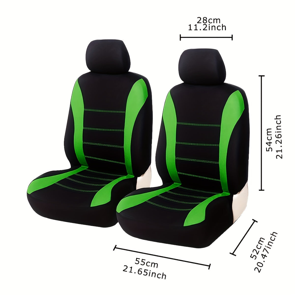Car Seat Covers, Polyester Front Pairs Gray Black Tan Blue Red Car Seat Cushion Universal Car Seat Protector Auto Accessories Fashion Decoration