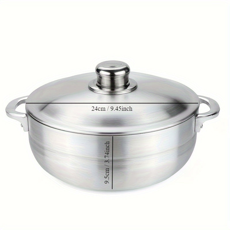 Premium Thickened Aluminum Cookware Set - Perfect for Outdoor Camping & Picnics, Includes Sanding Pot, Stockpot & Stretching Pot - Ideal Gift for Holidays