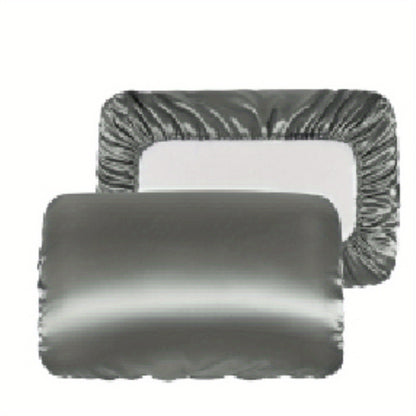 2pcs Soft And Breathable Satin Pillowcase With Elastic Cord - Perfect For A Comfortable Sleep In Your Bedroom