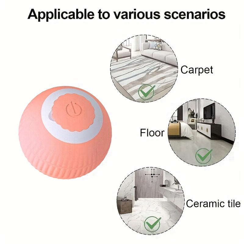 1pc Interactive Smart Pet Toys for Dogs and Cats - Automatic Rolling Ball Electric Cat Toy for Endless Fun and Exercise