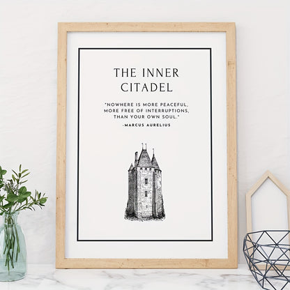 1pc Large Size, Modern Art Design, Minimalist Style, Stoicism Poster, No Frames Included, Gift For Room Decor, Kitchen Dining Room Wall Painting