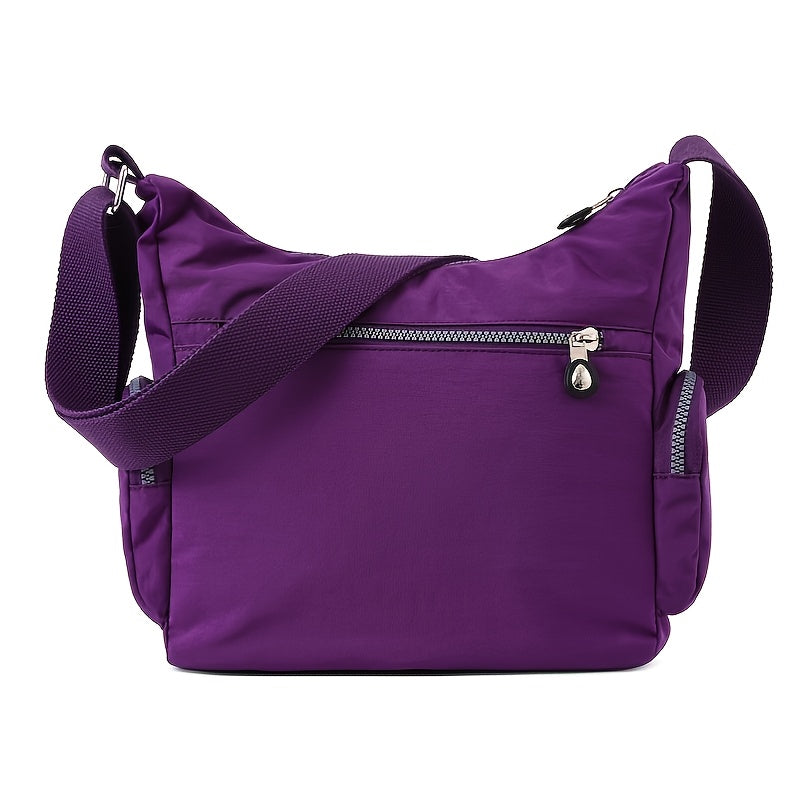 Unisex Square Bag Messenger Bag Multi-Pocket Lightweight Travel Shoulder Crossbody Bag for Men and Women