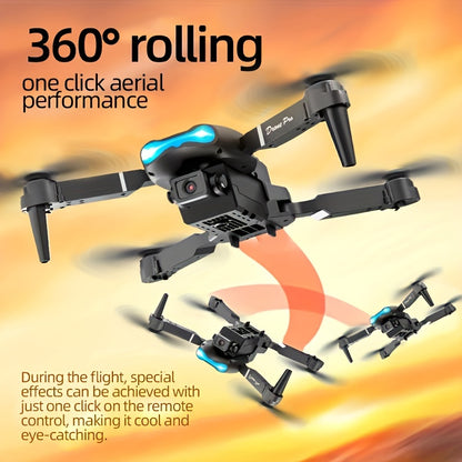 New E99 K3 Professional RC Drone, Dual Camera Double Folding RC Quadcopter Height Hold Remote Control Toy, Holiday Gift Indoor And Outdoor Cheap Drone Aircraft