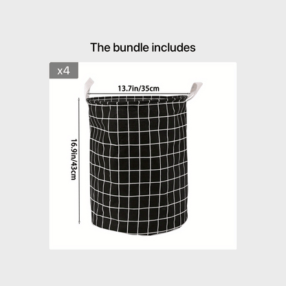1pc Round Dirty Clothes Basket, Laundry Basket, Portable Dirty Clothes Hamper, laundry hhamper, storage bucket