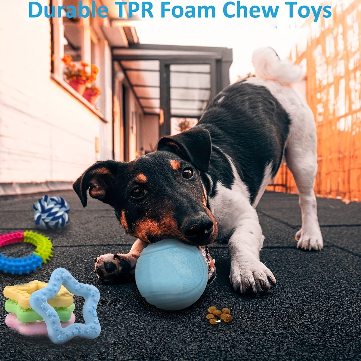 5/10/15pcs of Random Style Random Color Dog Chew Toys, Pet Toys, Suitable for Teething, Entertainment And Interaction, Puppy Chew Toy Pack, with Rope Knots, Rope Balls, Thorn Rings, Etc., Suitable for Small Dog Gifts