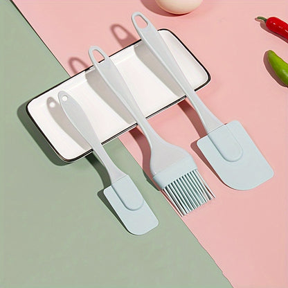 3-Piece Silicone Bakeware Set - Non-Stick Baking Utensils Including Spatula & Pastry Brush - Ideal for Christmas, Halloween, Easter, Hanukkah