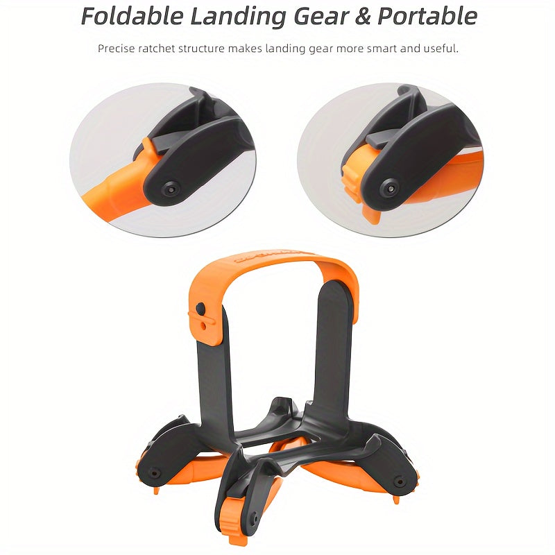 Sunnylife Dji Avata2 Drone Landing Gear Kit - Quick-Install, Foldable & Extendable For Enhanced Height & Protection, Rust-Resistant Plastic