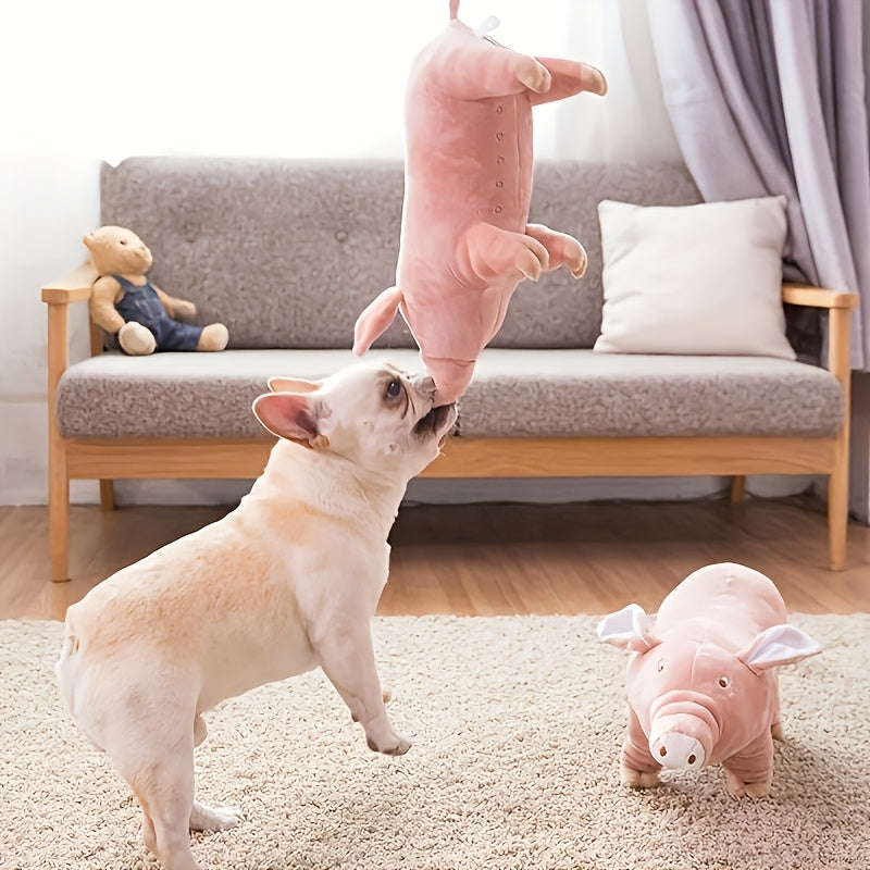 Pet Toys Teddy French Bulldog Estrus Vent Sleeping Pig Boredom Doll Teething Dog Supplies.Suitable for Small Sizes Durable Plush Dog Toy for Chewing And Playing, Suitable for Cats And Dogs, Suitable for All Breeds, Easter, Bi