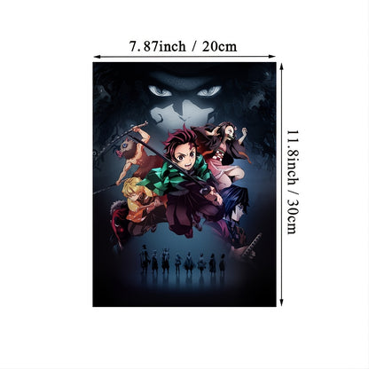 1pc Vibrant Japanese Anime Canvas Print Poster - High-Definition Artwork, Versatile Room Decor, Unique Gift for Anime Fans, Frameless Design, Beautiful Wall Art, Iconic Anime Characters - Perfect for Living Room, Bedroom, Off