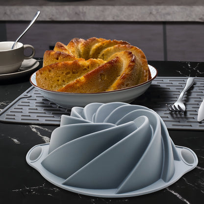 51/46 Pieces Silicone Bakeware Set, Non-Stick Kitchen Oven Baking Pans, Silicone Cake Molds with Muffin Pan, Cookies Baking Sheet, Cake Pan, Donut Pan and Loaf Pan  with 24 Pack Silicone Baking Cups, 17pcs Measuring Cups and
