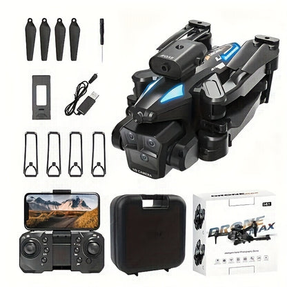 C10 Drone With Aerial Camera Three, 360° Infrared Obstacle Avoidance, Remote Control Boys And Girls Gifts, Outdoor Games