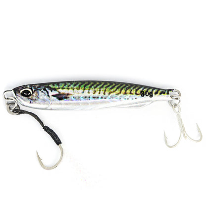 Ultimate Metal Cast Jig Spoon - Highly Realistic 3D Printed Saltwater Fishing Lure with Enhanced Durability, 30G/40G/60G Weight Options, and Artificial Bait Tackle for Increased Catch Rate