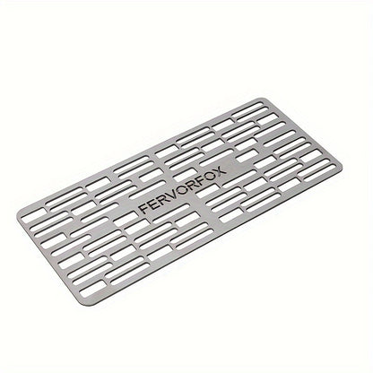 1pc, BBQ Grill, Camping Baking Tray, Hick Barbecue Grid Replacement Net, Stainless Steel Grill Net, Portable Picnic Grill, Home Barbecue Plate, Outdoor Tool, Cookware, BBQ Accessories, Grill Accessories
