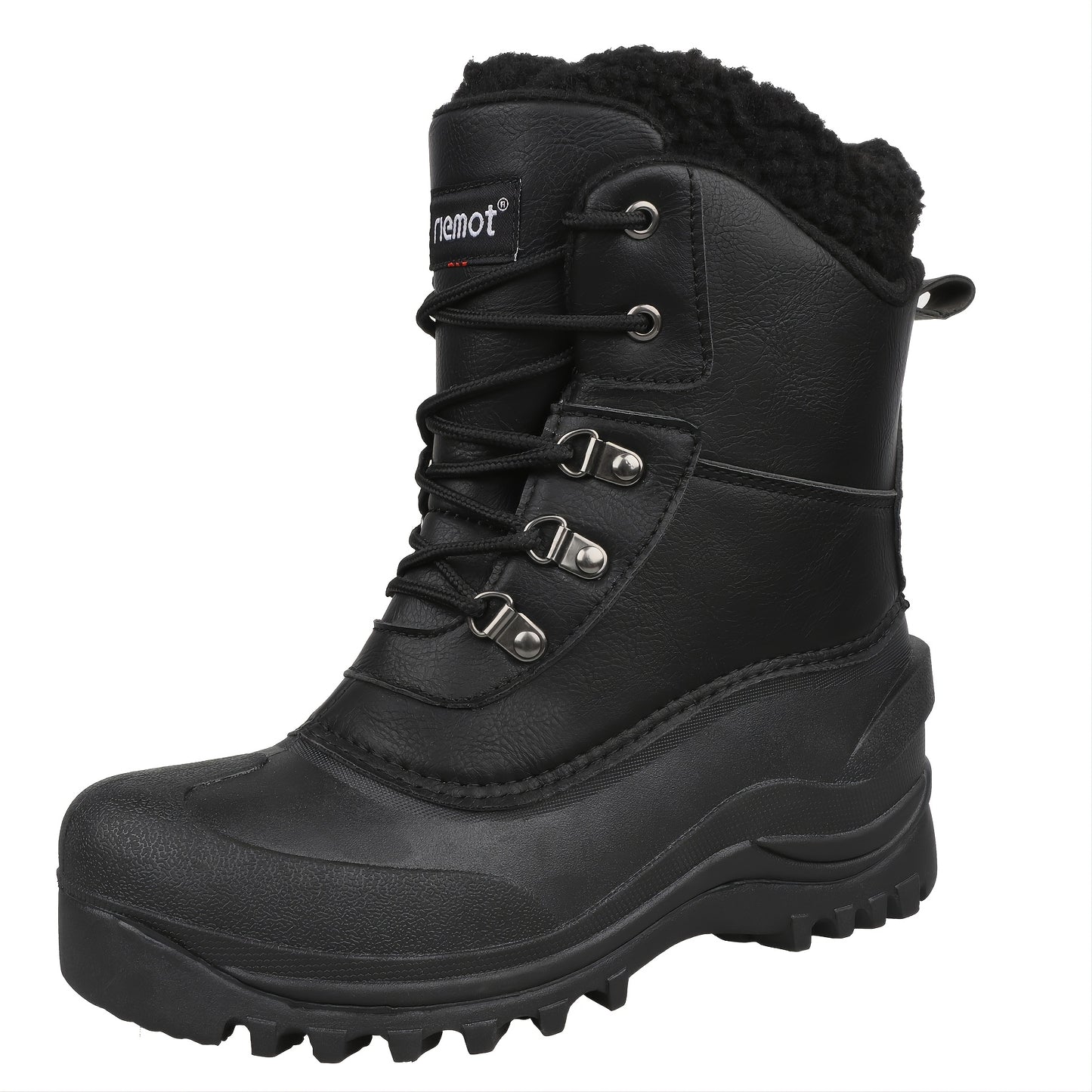 RIEMOT Men's High Quality All-Season Snow Boots with Warm Fleece - Heavy-Duty & TPR Sole, Non-Slip Traction Boots Suitable for Hiking, Trekking, Gardening - Winter/Summer/Fall/Outdoor Footwear
