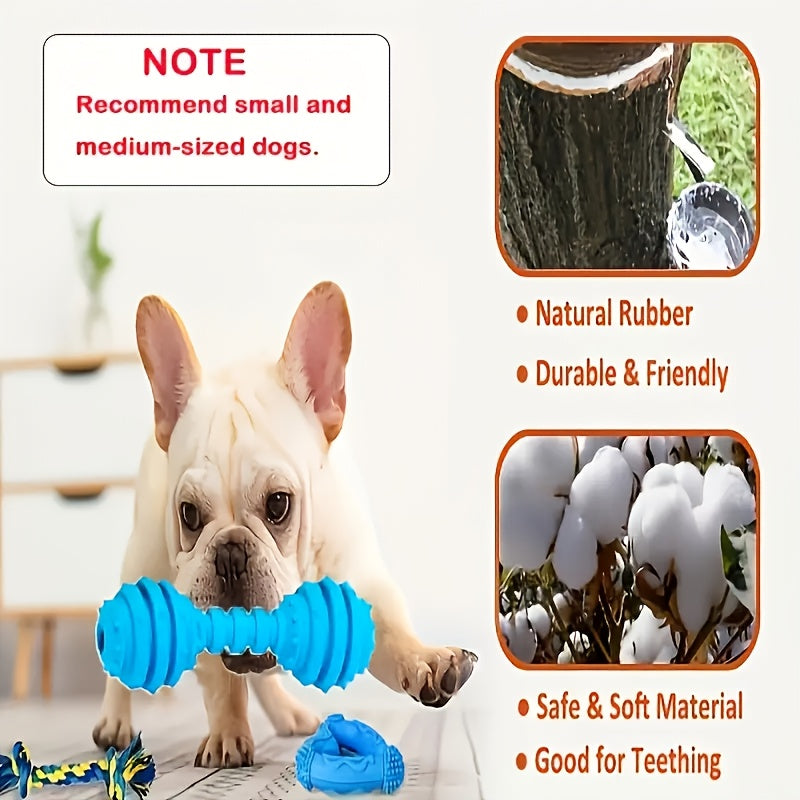 6/10/15pcs Random Style and Color Dog Chew Toys, Pet Toys for Teething, Entertainment, and Interaction, Puppy Chew Toy Pack with Knots, Rope Balls, and Spike Rings, Ideal Gift for Small Dogs