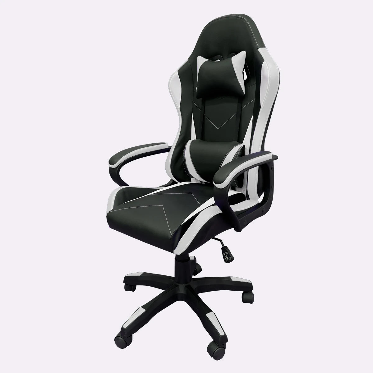 High-end Gaming Chair, Ergonomic, Height-adjustable, Flat, Foot-rest Chair (Black)