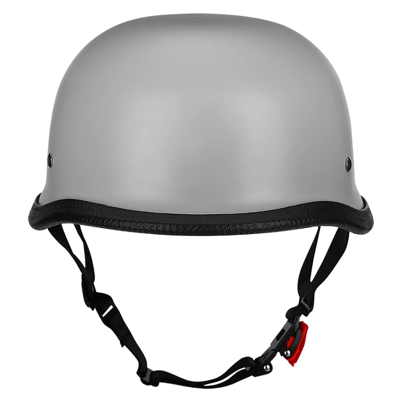 Motorcycle Half Helmet German Leather Vintage Helmet Casco Moto Motorcycle Open Face Helmet Biker Pilot DOT Certification M-L-XL