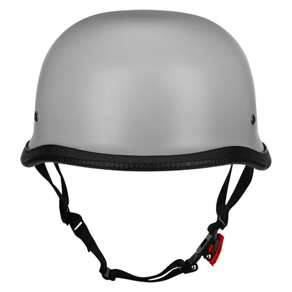 Motorcycle Half Helmet German Leather Vintage Helmet Casco Moto Motorcycle Open Face Helmet Biker Pilot DOT Certification M-L-XL