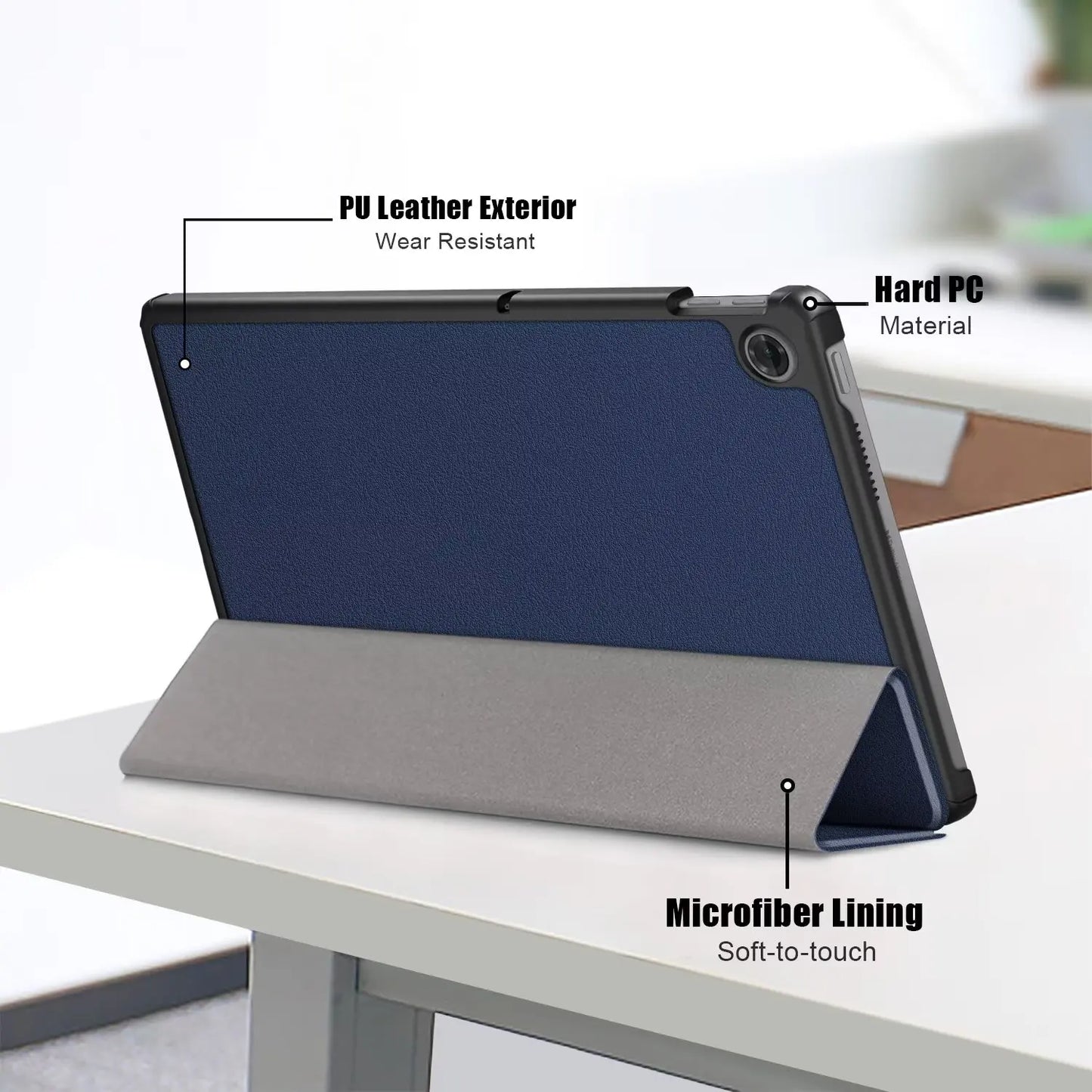 Tablet Case For Lenovo Tab 2025 10.1inch Protective Shockproof PU leather Material Kickstand Function