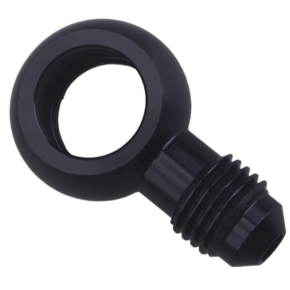 Black Aluminum Banjo Adapter Fitting 10AN Male Flare AN3 AN4 AN6 AN8 AN10 to 12mm 14mm 16mm Banjo Hole for Fuel & Brake Systems